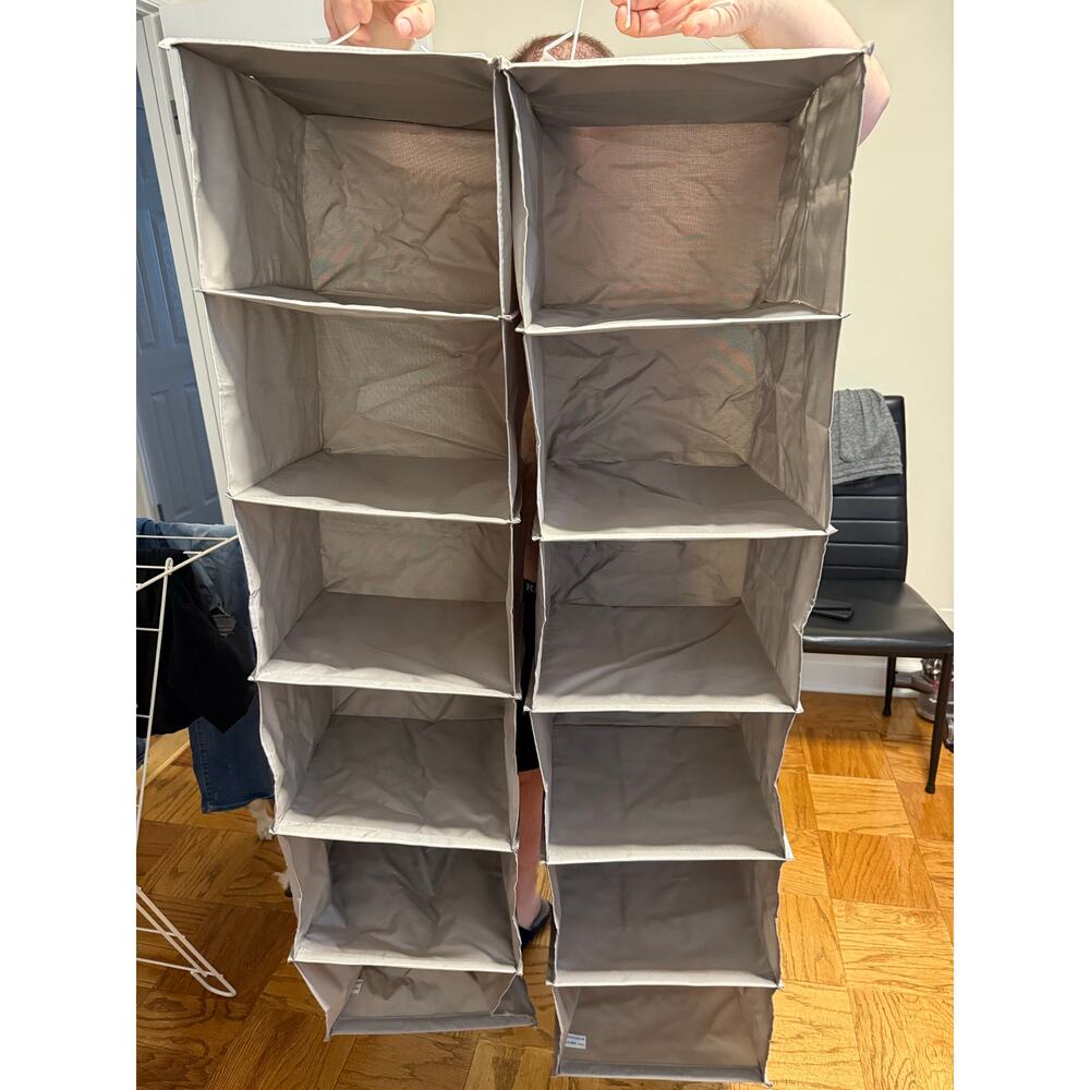 Set of 2 Hanging racks - Grey